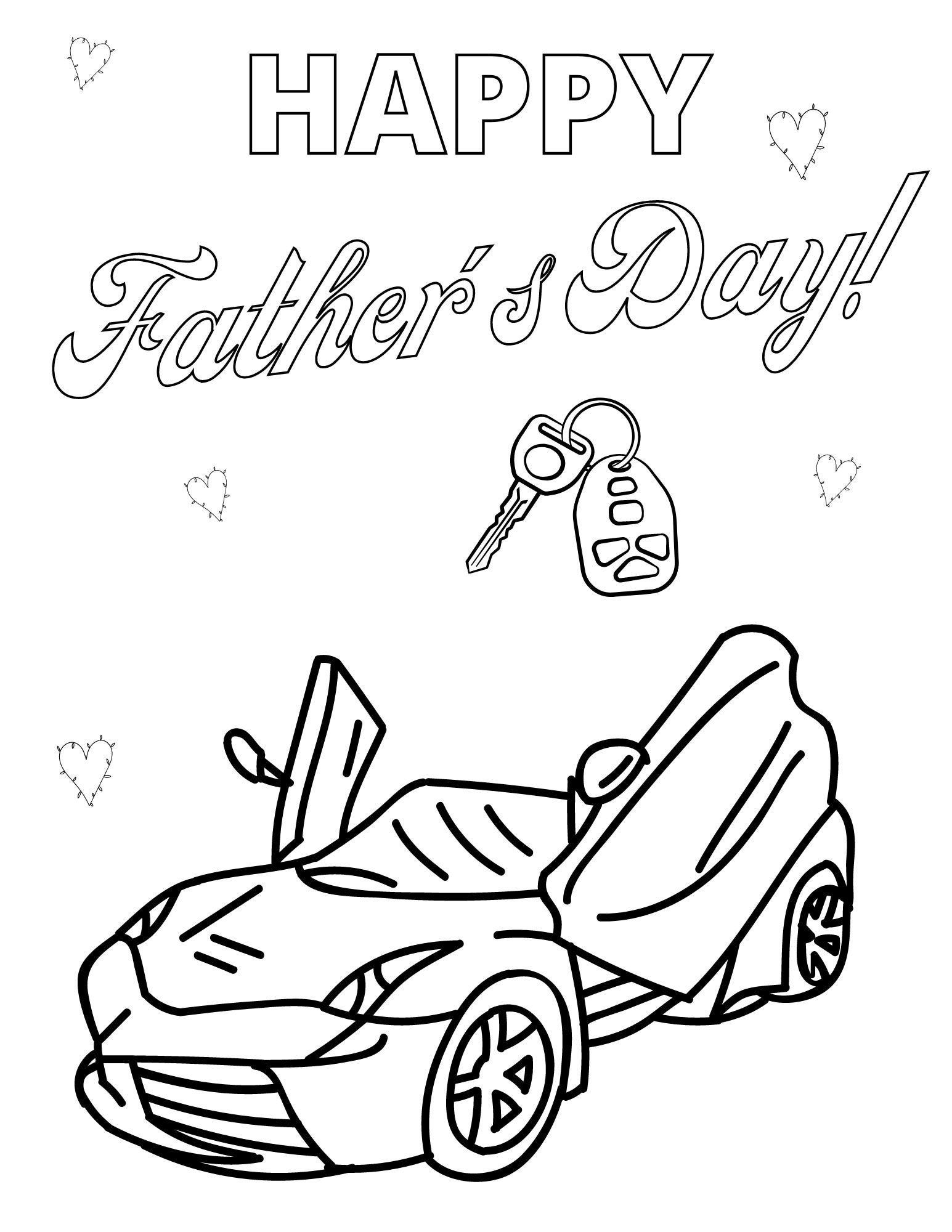 Father s Day Coloring Page Father s Day Printables Father s Day Sheets Father s Day Coloring Book For Kids Happy Father s Day Coloring Etsy