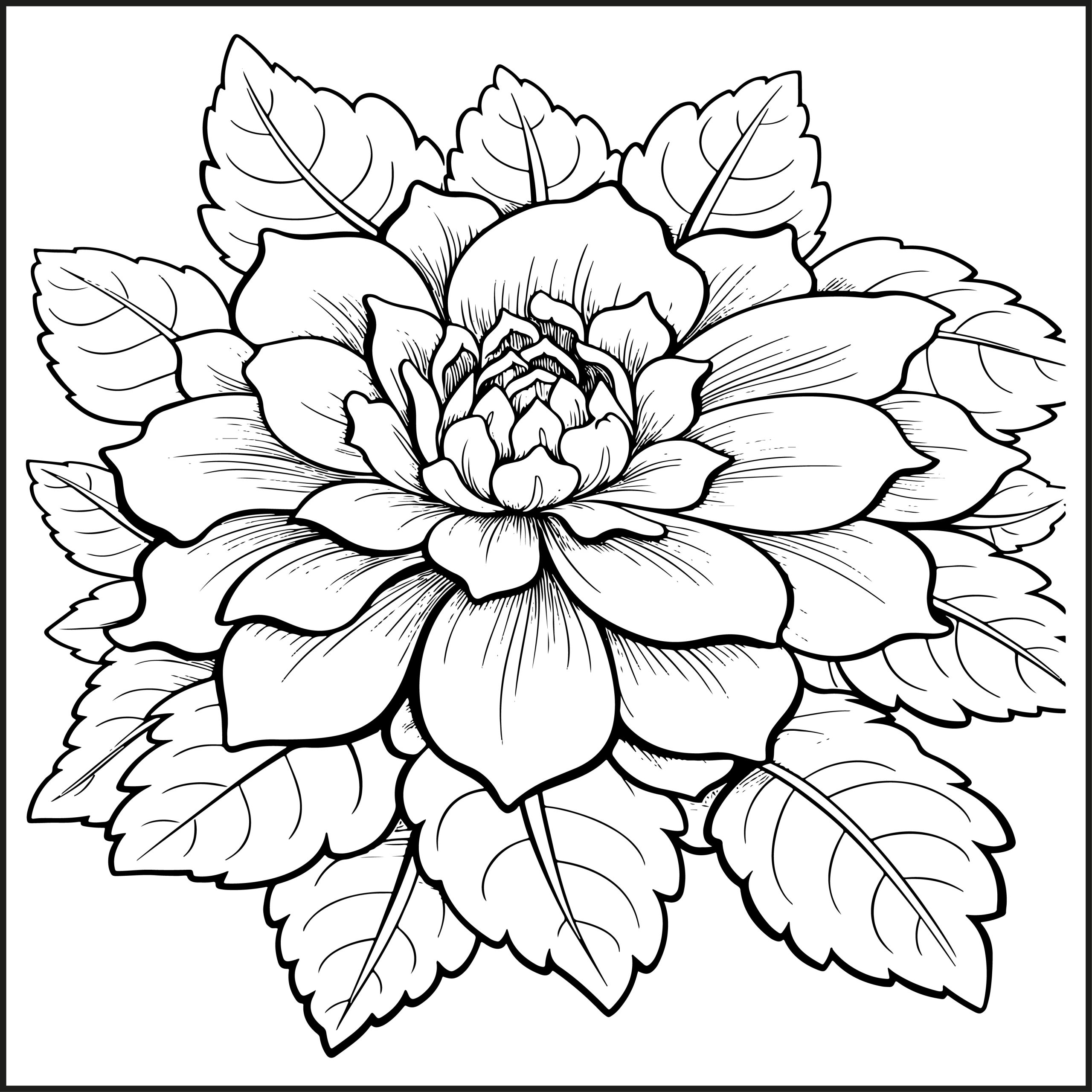 Flower Coloring Book For Adults Flower Coloring Pages For Adults Made By Teachers