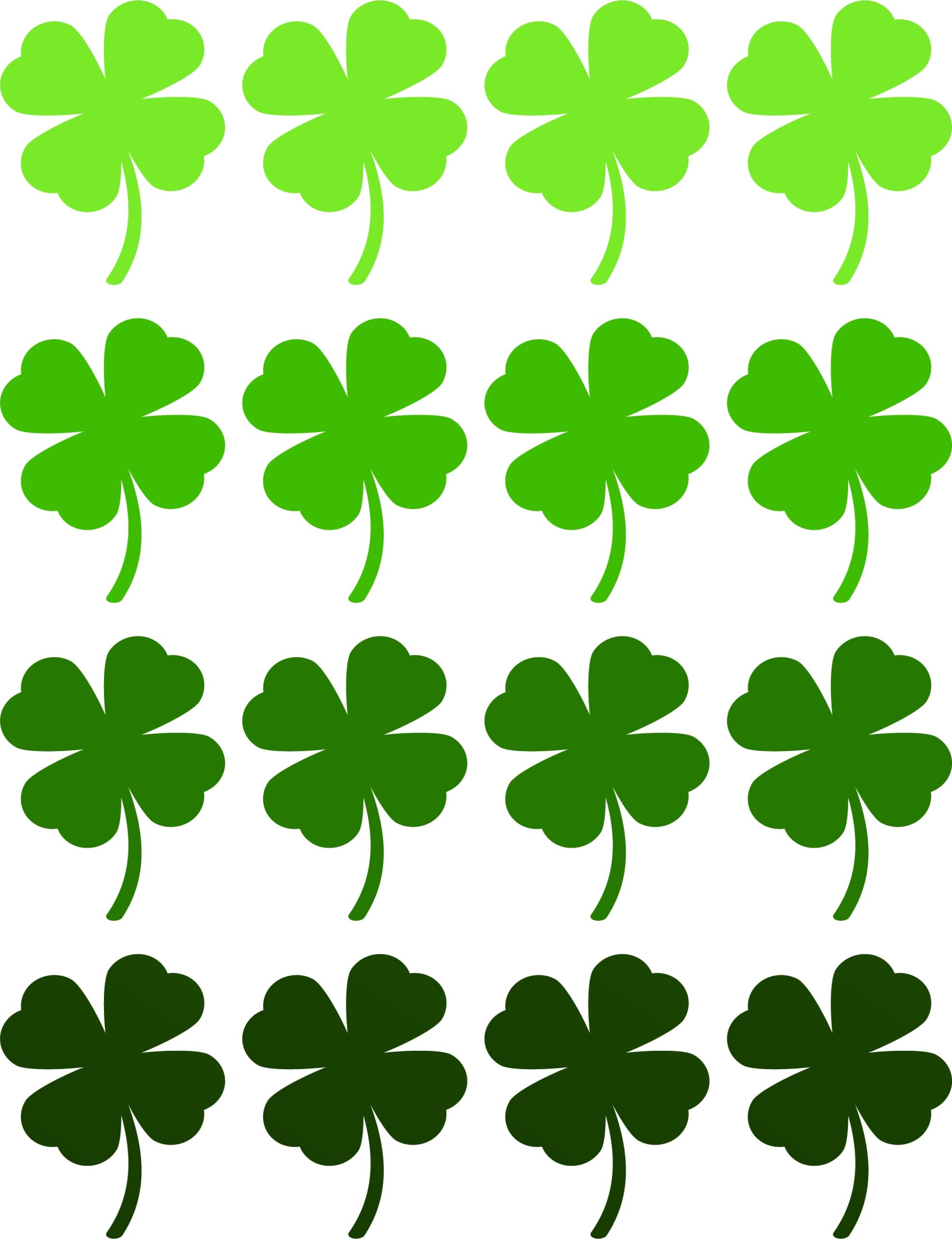 4 leaf clover printable