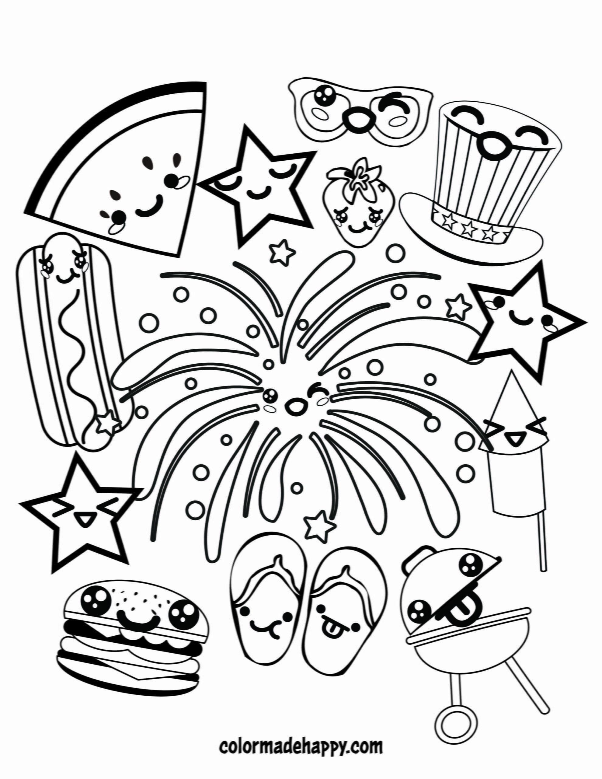 fourth of july color pages fourth of july color pages