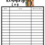 Free And Customizable Reading Log Templates