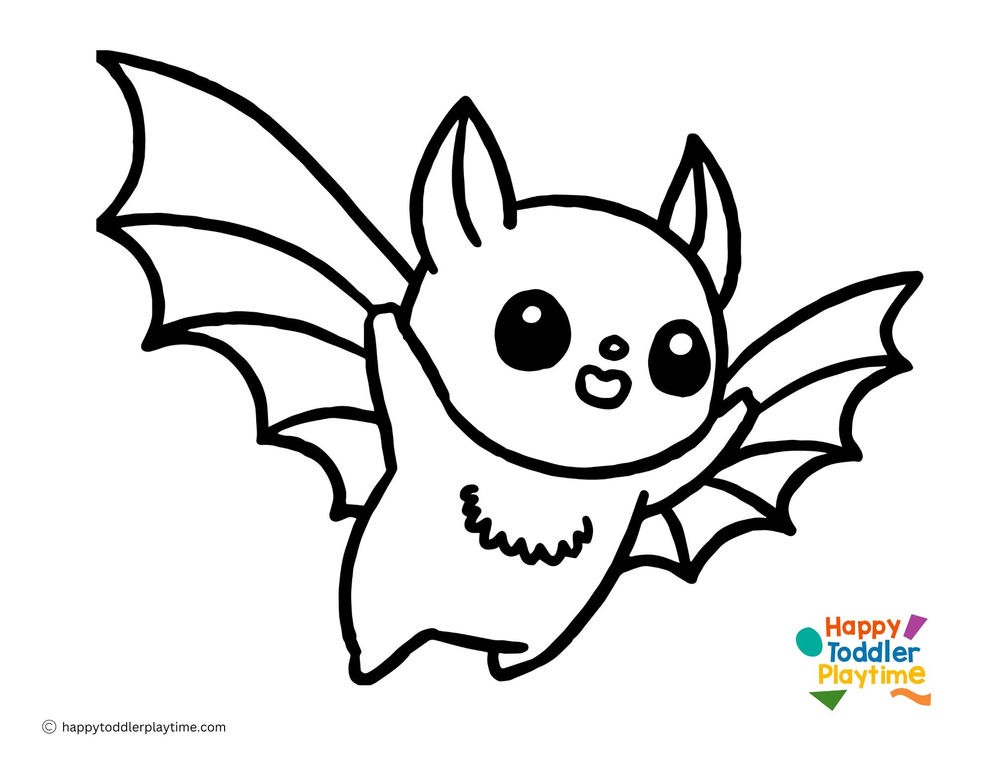 Free Bat Coloring Pages For Kids Happy Toddler Playtime