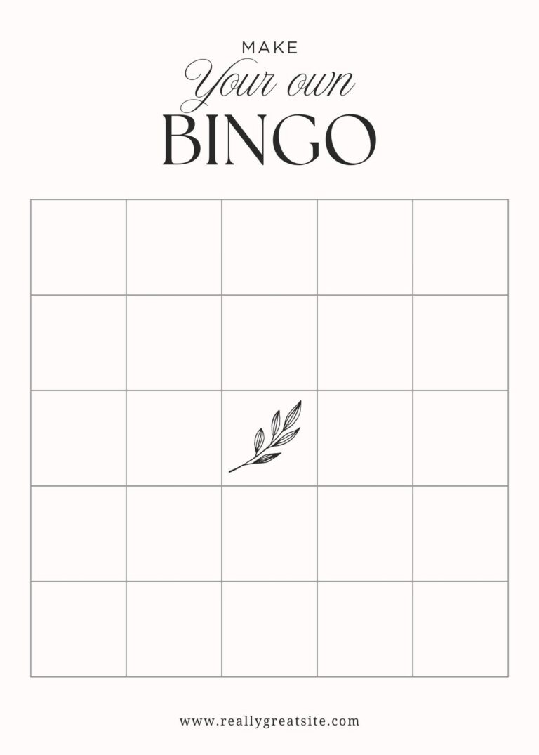 Free Bingo Card Templates To Customize And Print Canva