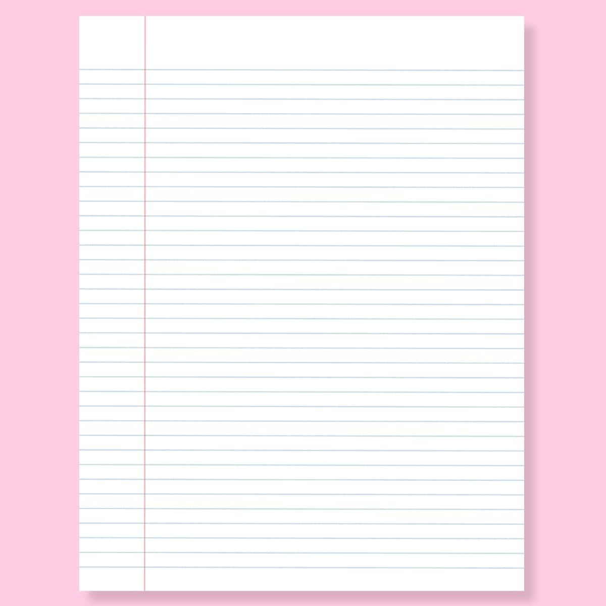print wide ruled paper