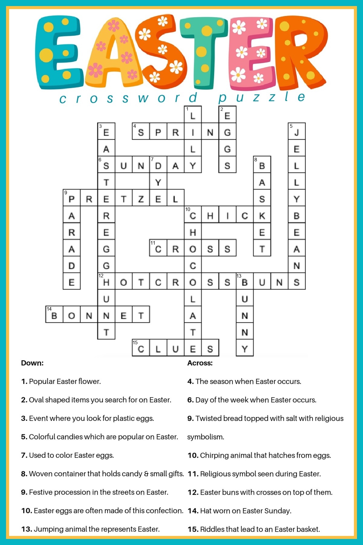 word puzzles for easter