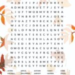 Free Fall Word Search Printable