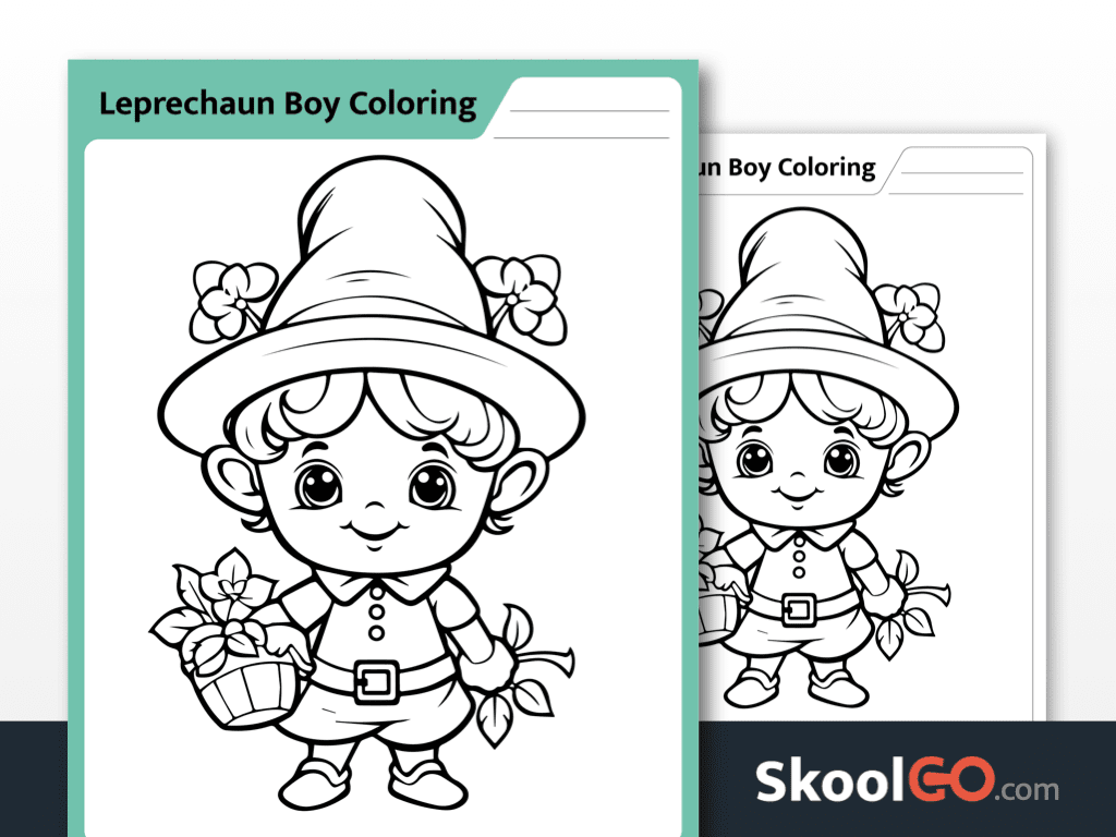 Free Leprechaun Coloring Page For Kids Download Now