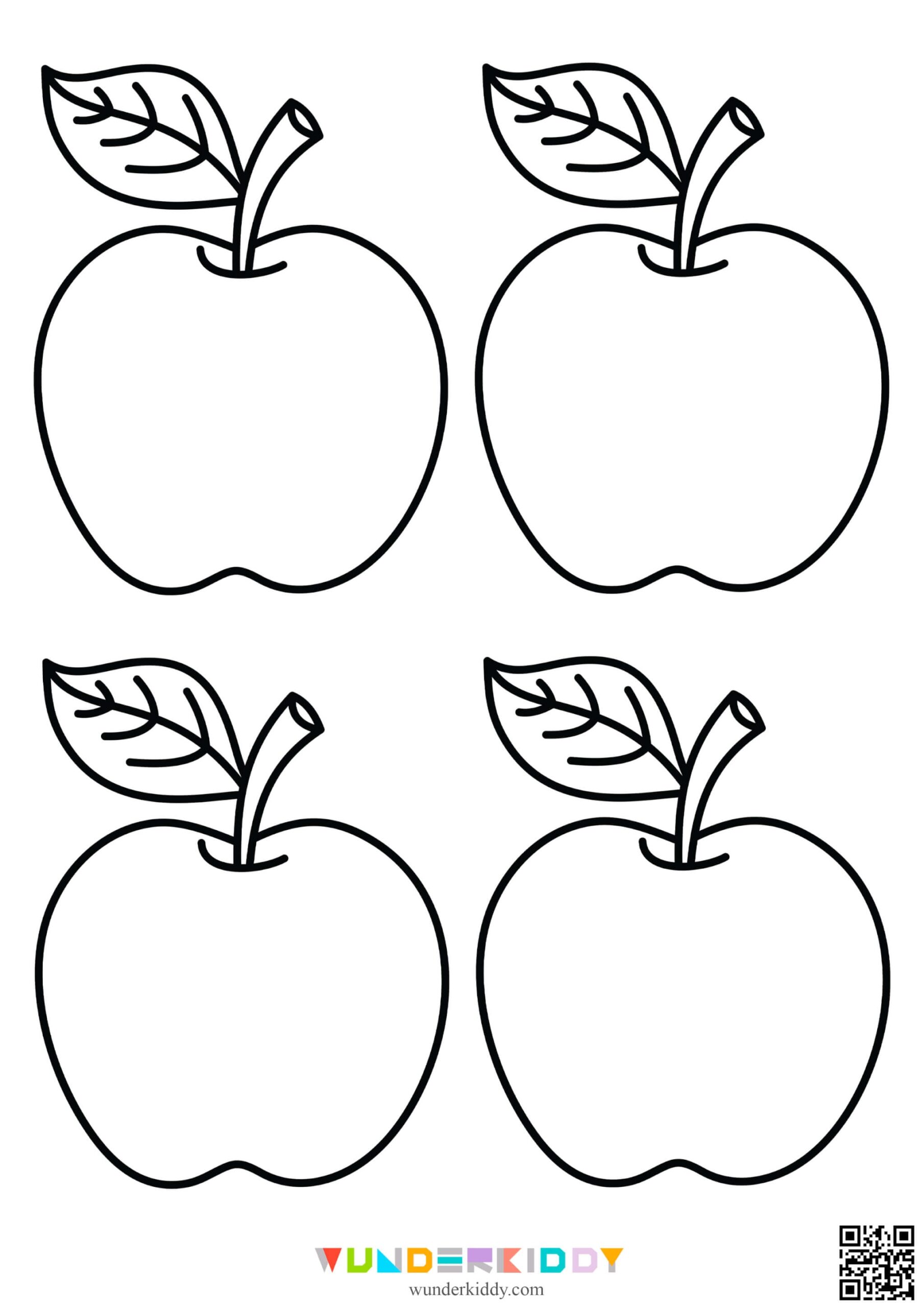 Free Printable Apple Template And Coloring Pages For Kids Free Printable Apple Template And Coloring Pages For Kids