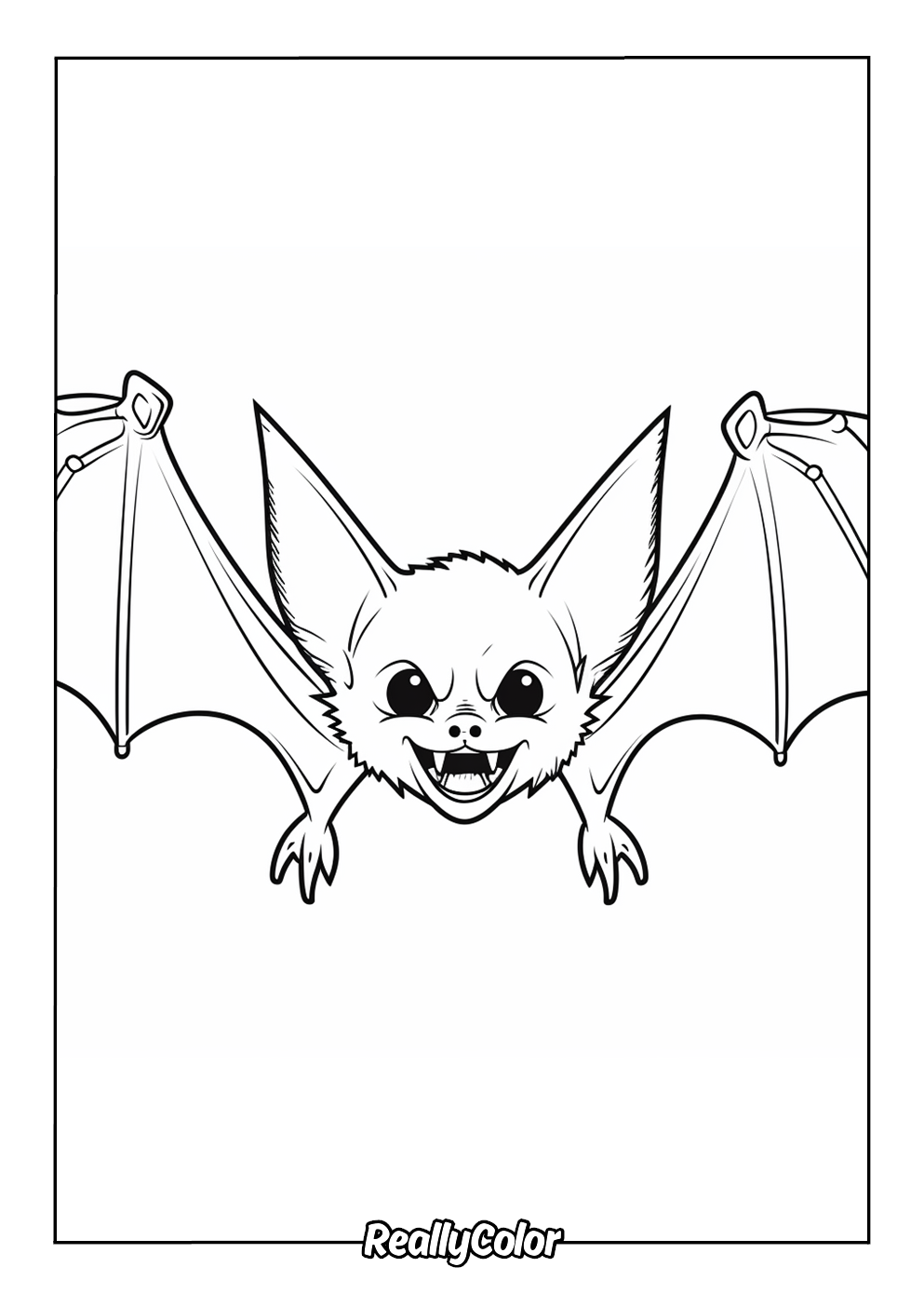 bat coloring pages printable