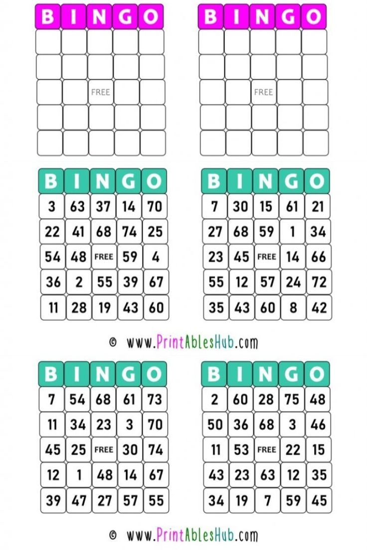 free printable bingo cards pdf