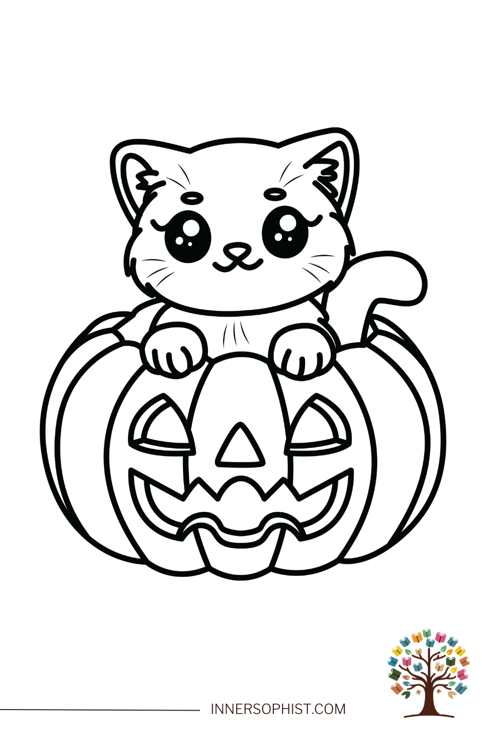 coloring page of a pumpkin
