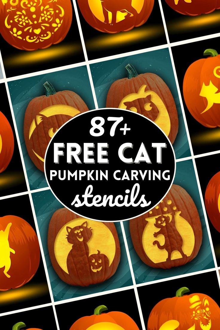 Free Printable Cat Pumpkin Carving Stencils Get Into The Halloween Spirit With Our Extensive Collection Of Cat Pumpkin Carving Stencils Cat Pumpkin Carving Ideas Simple Cat Pumpkin Carving Patterns Or Printable Cat