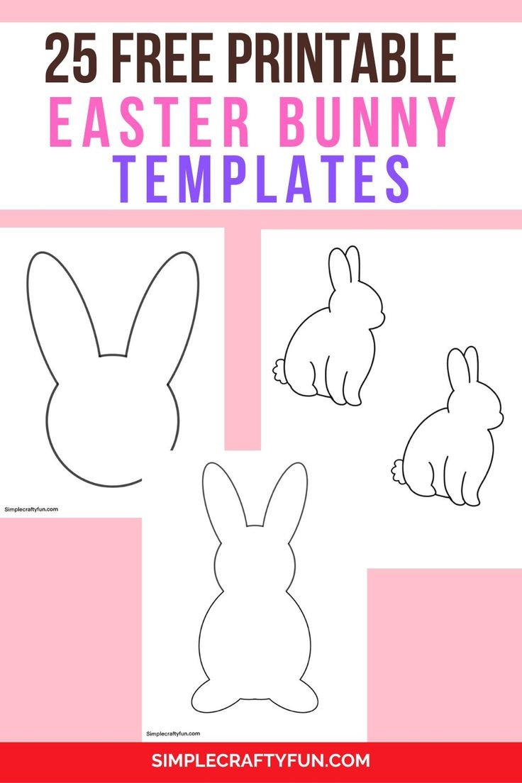 free bunny template free printable pdf