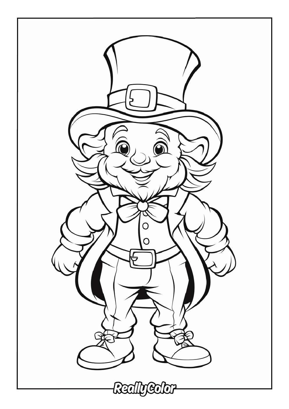 Free Printable Leprechaun Coloring Pages