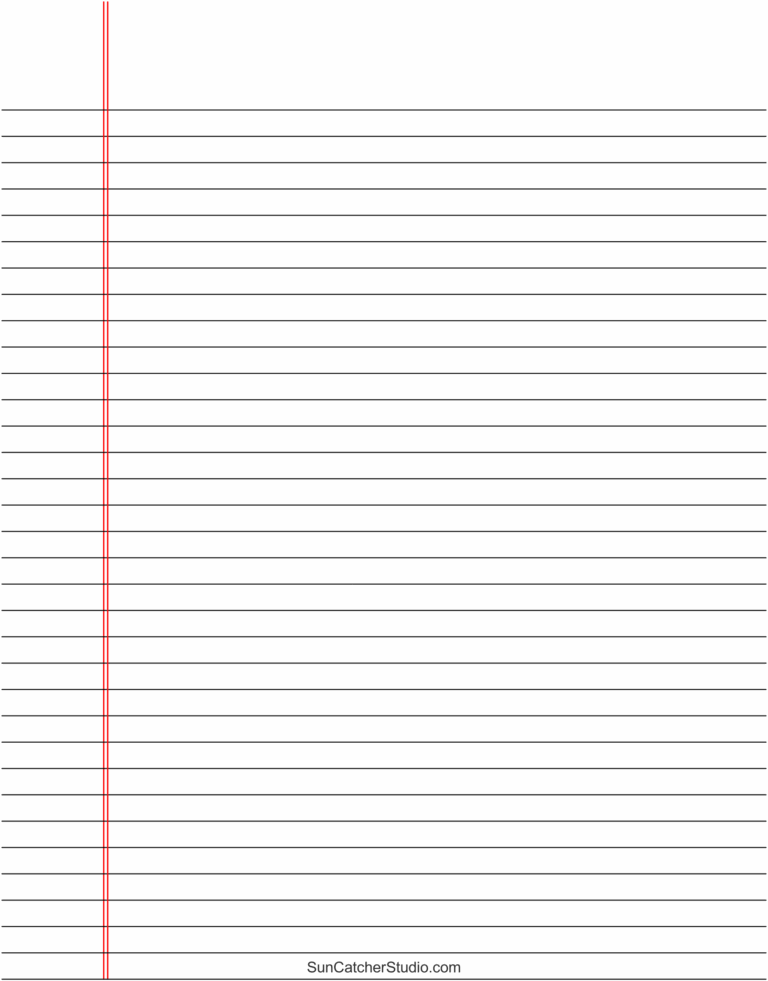 Free Printable Lined Paper Handwriting Notebook Templates Free Printables Monograms Design Tools Patterns DIY Projects