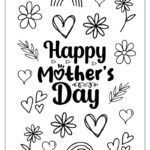 Free Printable Mother s Day Colouring Card Finding Myself Young