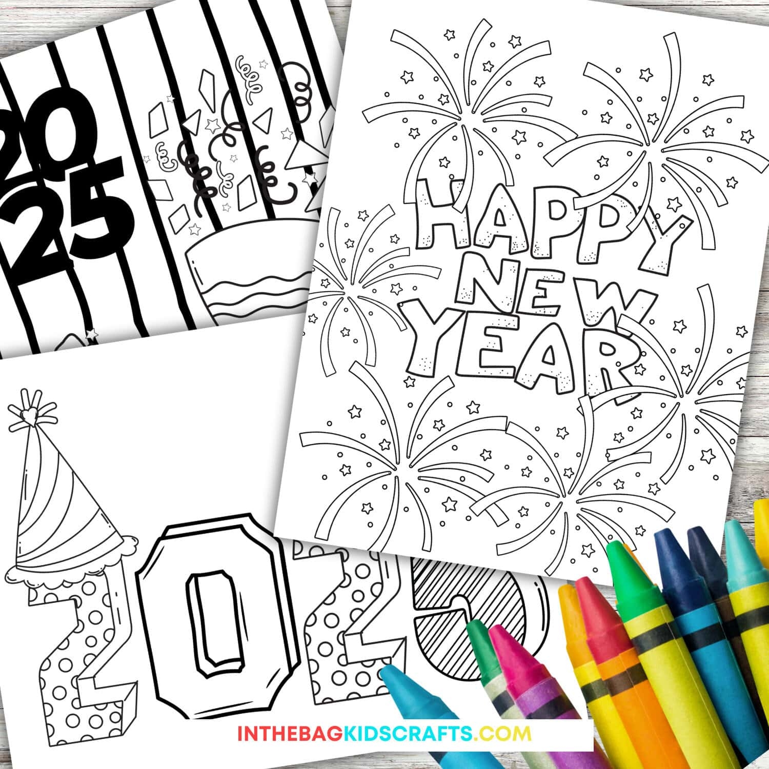 Free Printable New Year Coloring Pages For 2025 In The Bag Kids Crafts Free Printable New Year Coloring Pages For 2025 In The Bag Kids Crafts