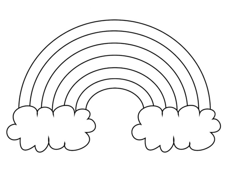 Free Printable Rainbow Coloring Pages What Mommy Does