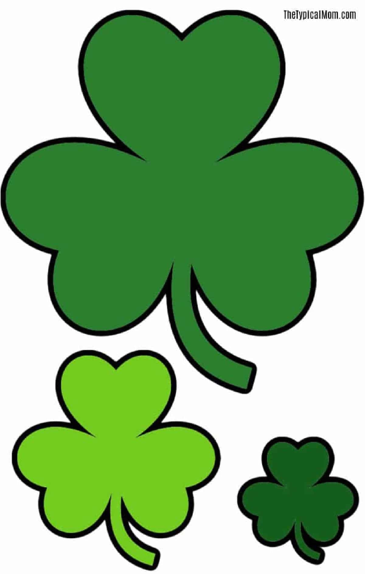 free shamrock template printable