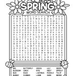 Free Printable Spring Word Search For Kids Cute Coloring Pages For Kids