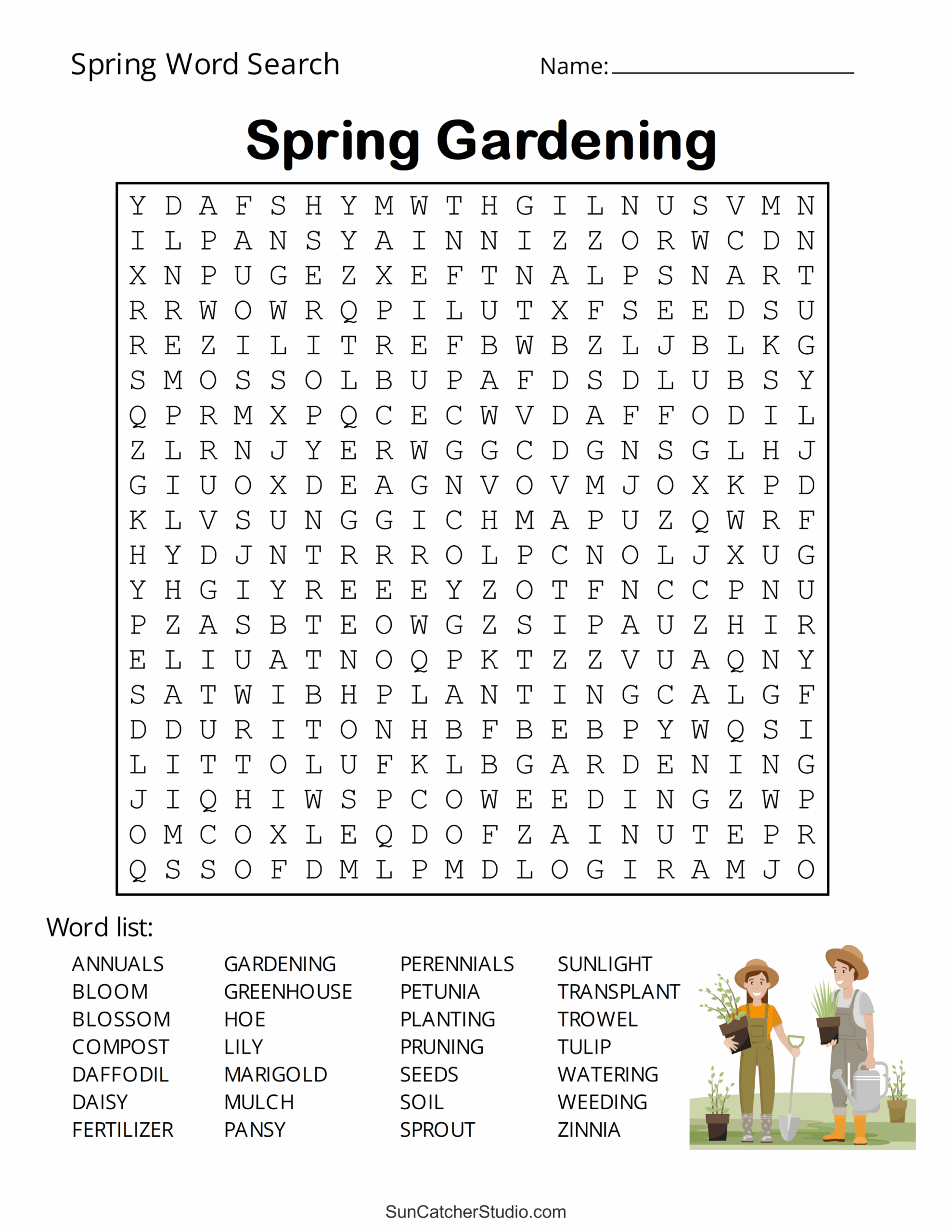 Free Printable Spring Word Search Puzzles Free Printables Monograms Design Tools Patterns DIY Projects