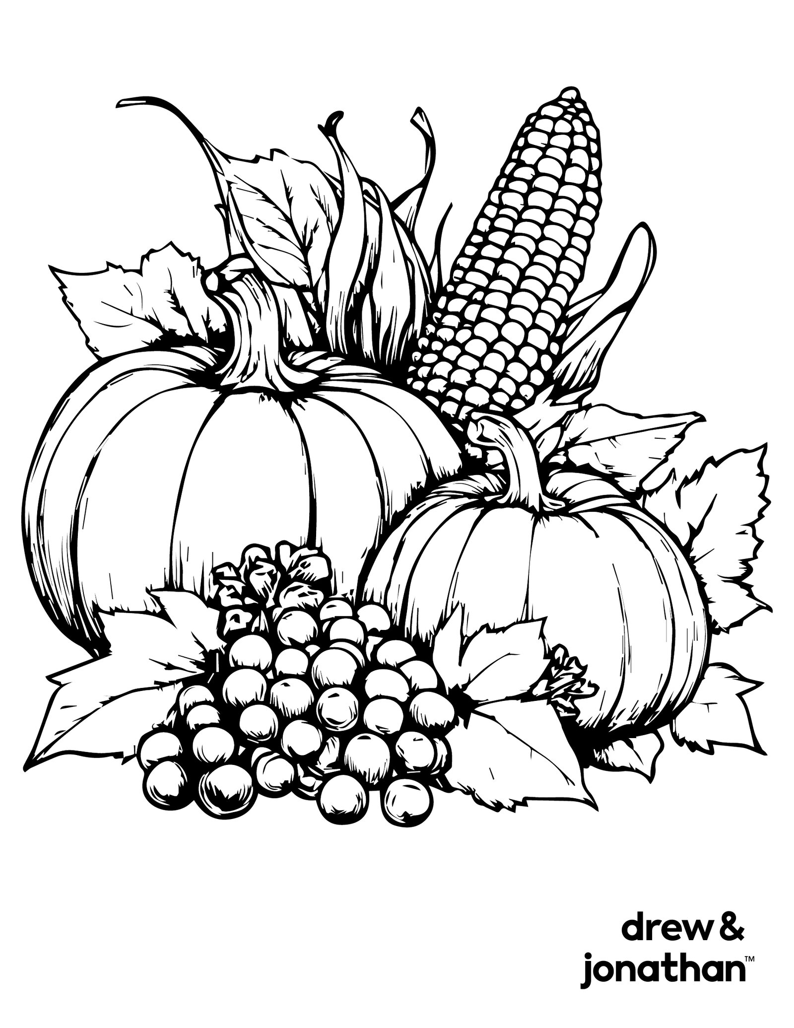 free printable coloring pages for thanksgiving