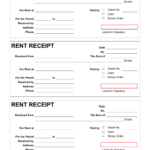 Free Rent Receipt PDF Word EForms