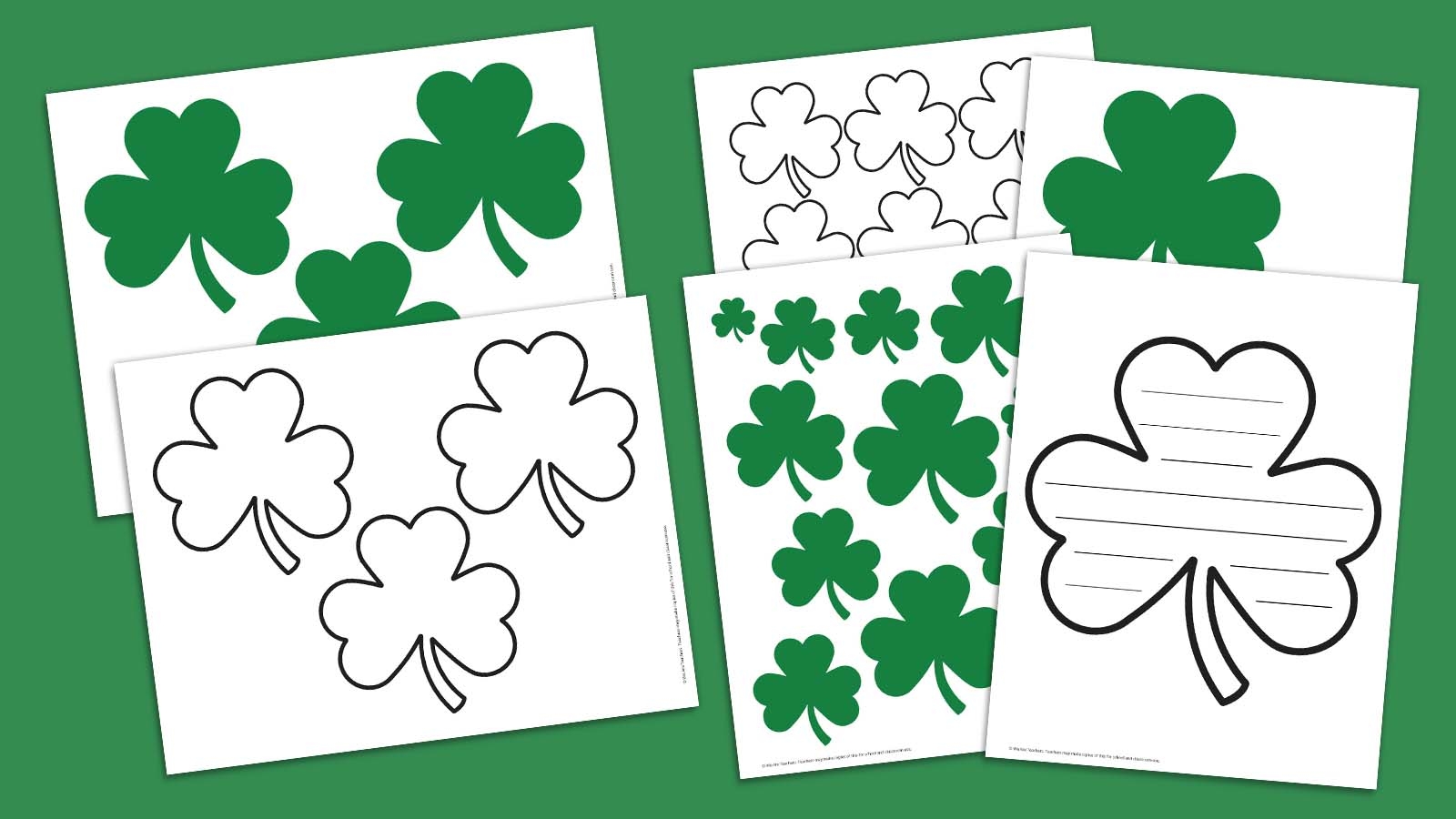 Free Shamrock Printable Bundle For St Patrick s Day