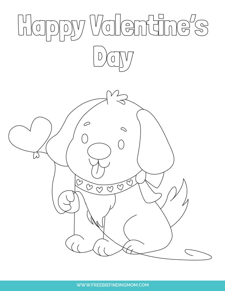 valentine's day coloring pages free