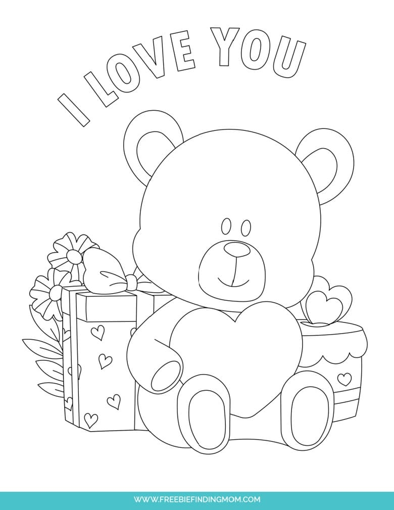 valentines coloring pages printable free