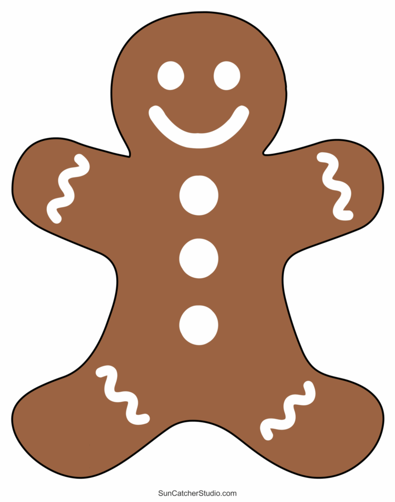 Gingerbread Man Templates Printable Outlines And Patterns Free Printables Monograms Design Tools Patterns DIY Projects