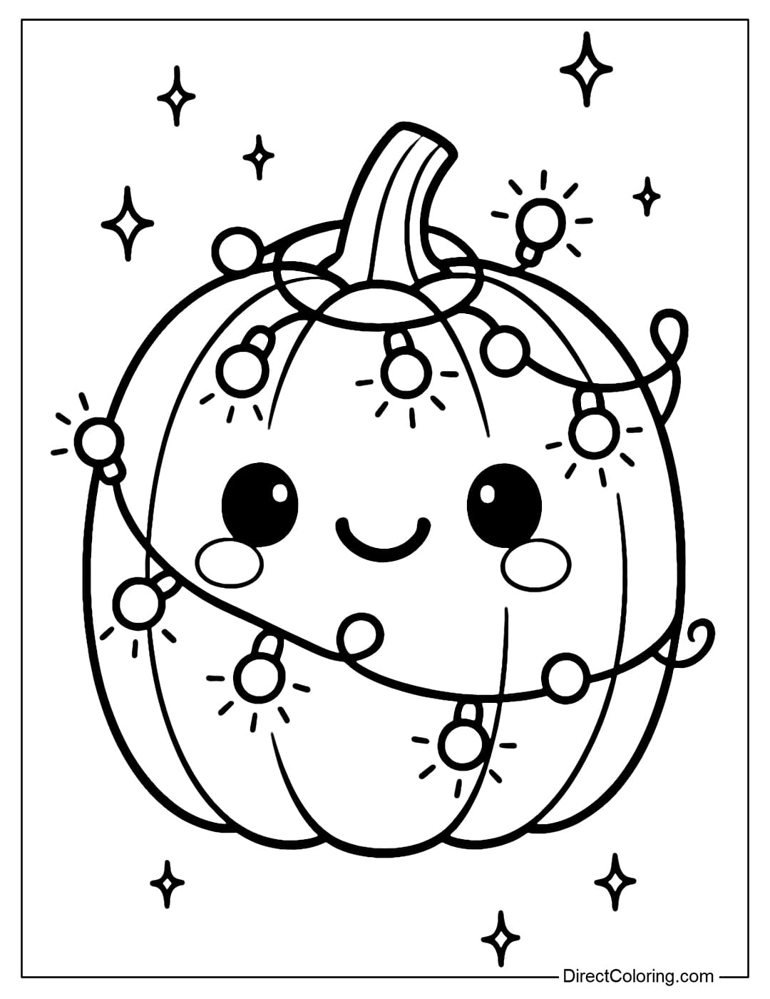 pumpkin coloring page printable