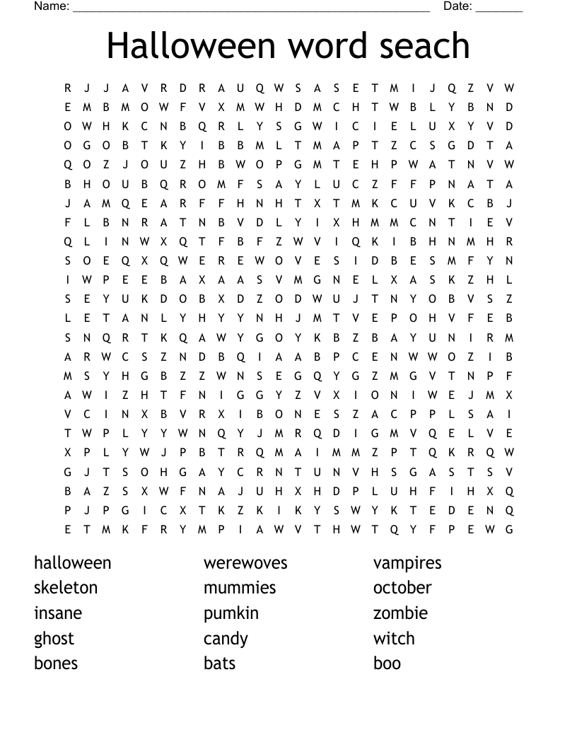 halloween word search puzzles printable halloween word search puzzles printable