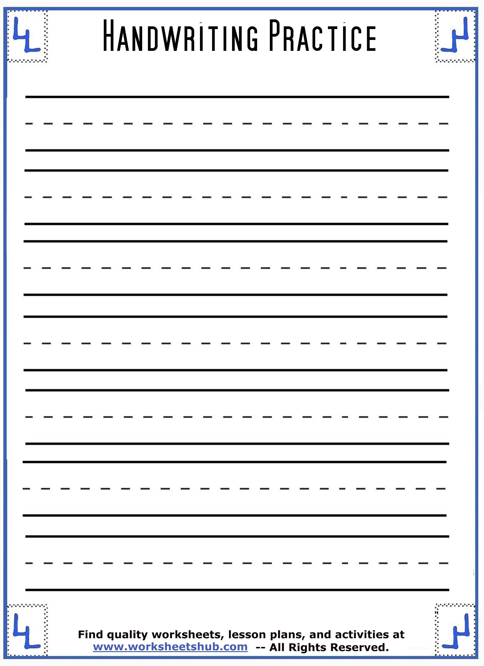 printable lined writing paper