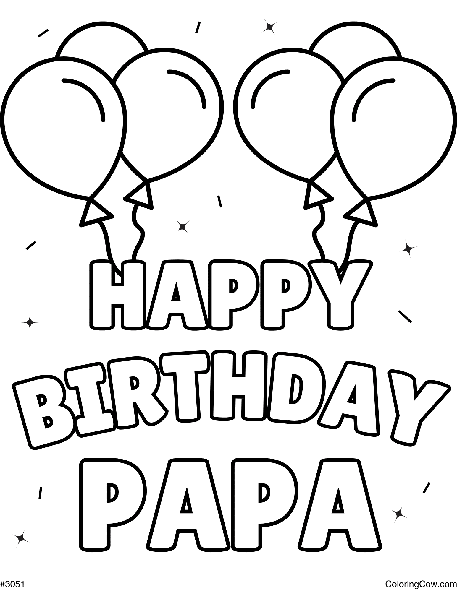 Happy Birthday Papa Coloring Page Happy Birthday Papa Coloring Page