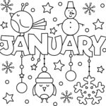 Happy New Year January Colouring Page Thrifty Mommas Tips