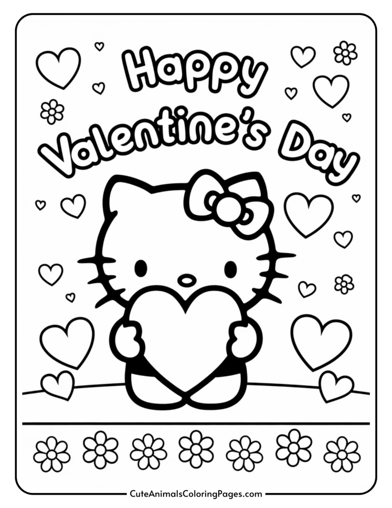 valentine's day coloring page valentine's day coloring page