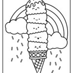 Ice Cream Coloring Pages Printable PDF Downloads Cute Coloring Pages For Kids