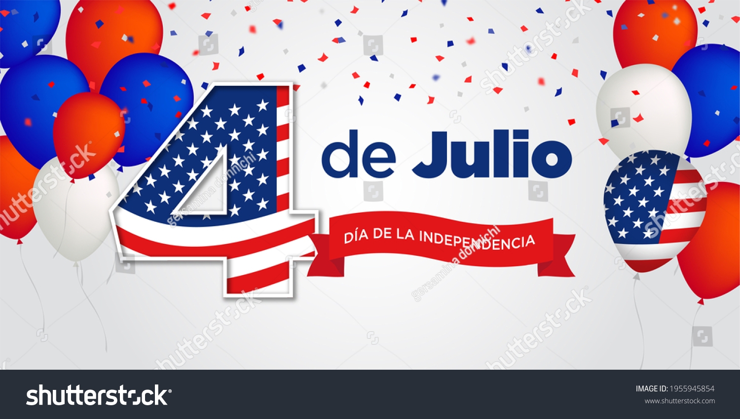 Illustration 4 De Julio D a De Stock Illustration 1955945854 Shutterstock