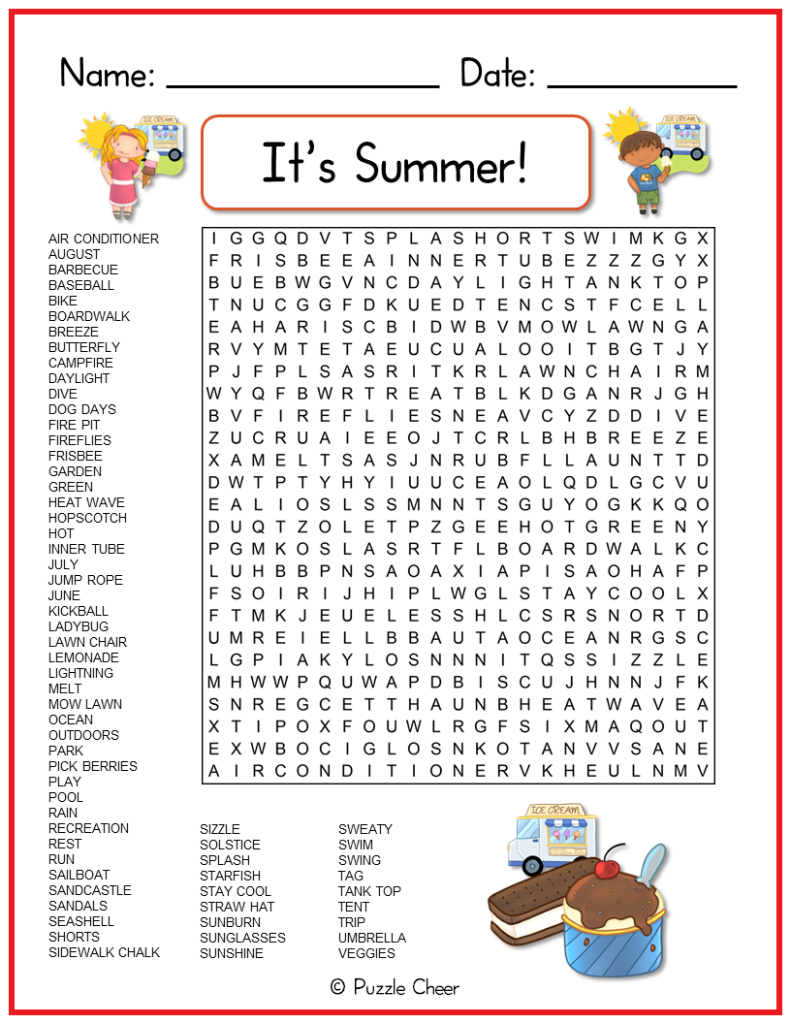 summer word search puzzles summer word search puzzles