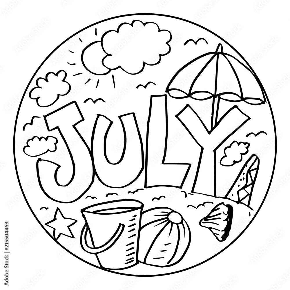 coloring pages for july coloring pages for july