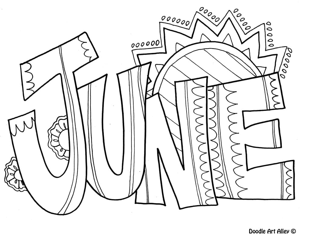 coloring pages for june