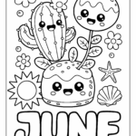June Coloring Pages Free Fun Summer Printables 