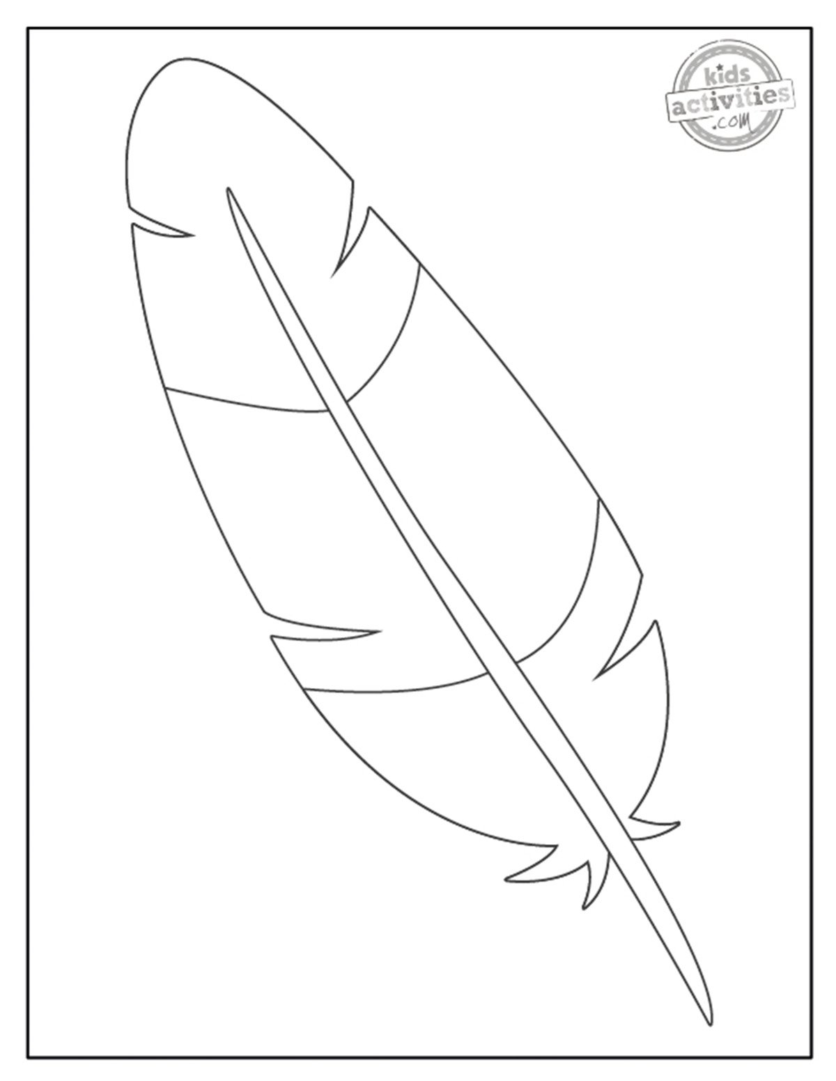 Make Thanksgiving Day Crafts With Turkey Feather Template Kids Activities Blog