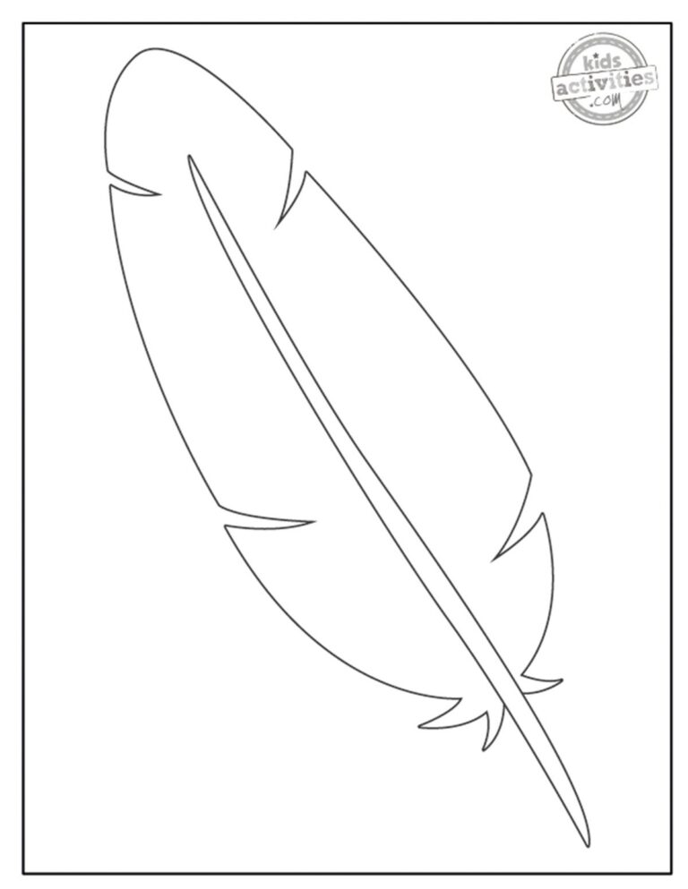 Make Thanksgiving Day Crafts With Turkey Feather Template Kids Activities Blog