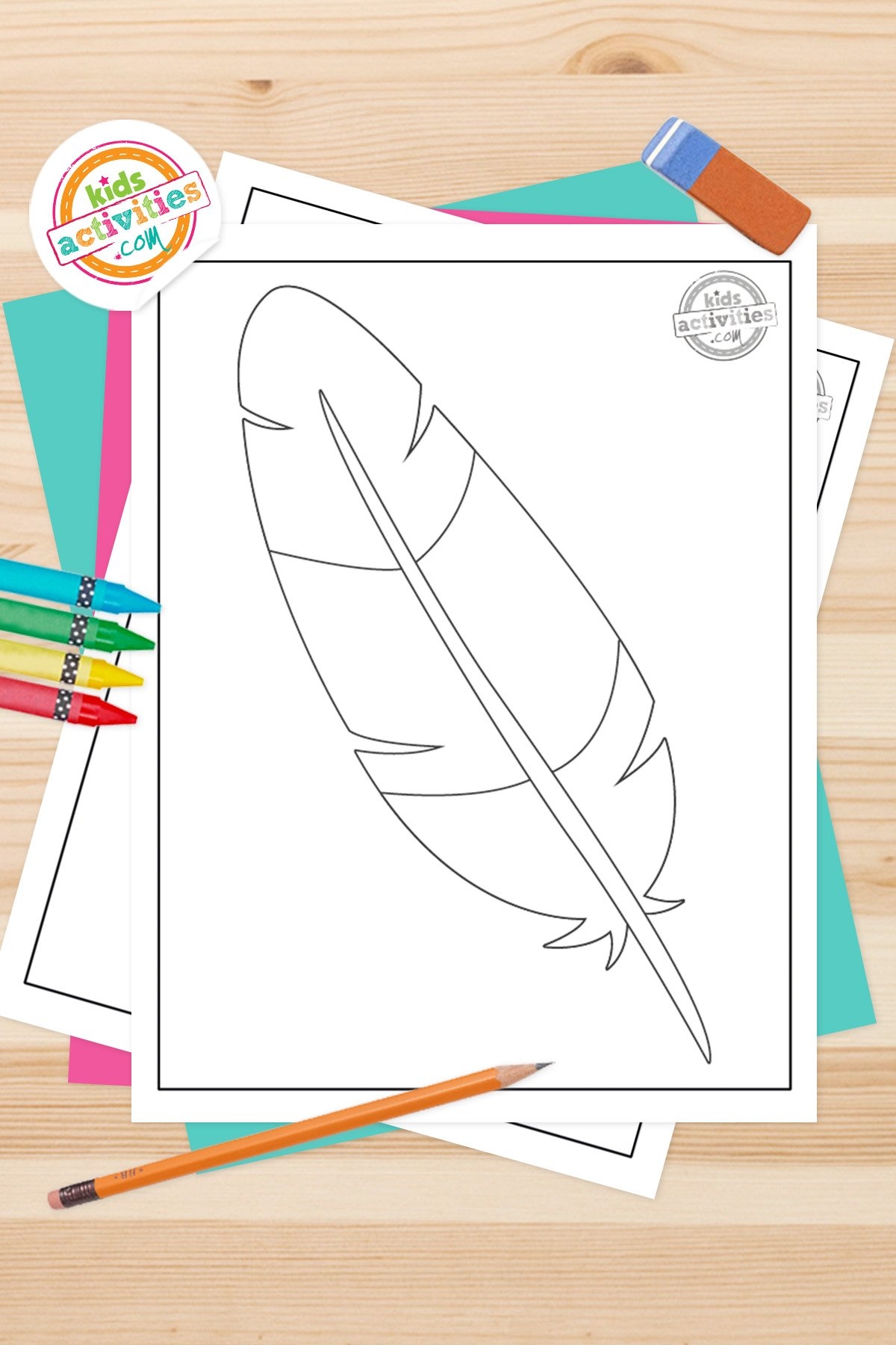 printable turkey feather template