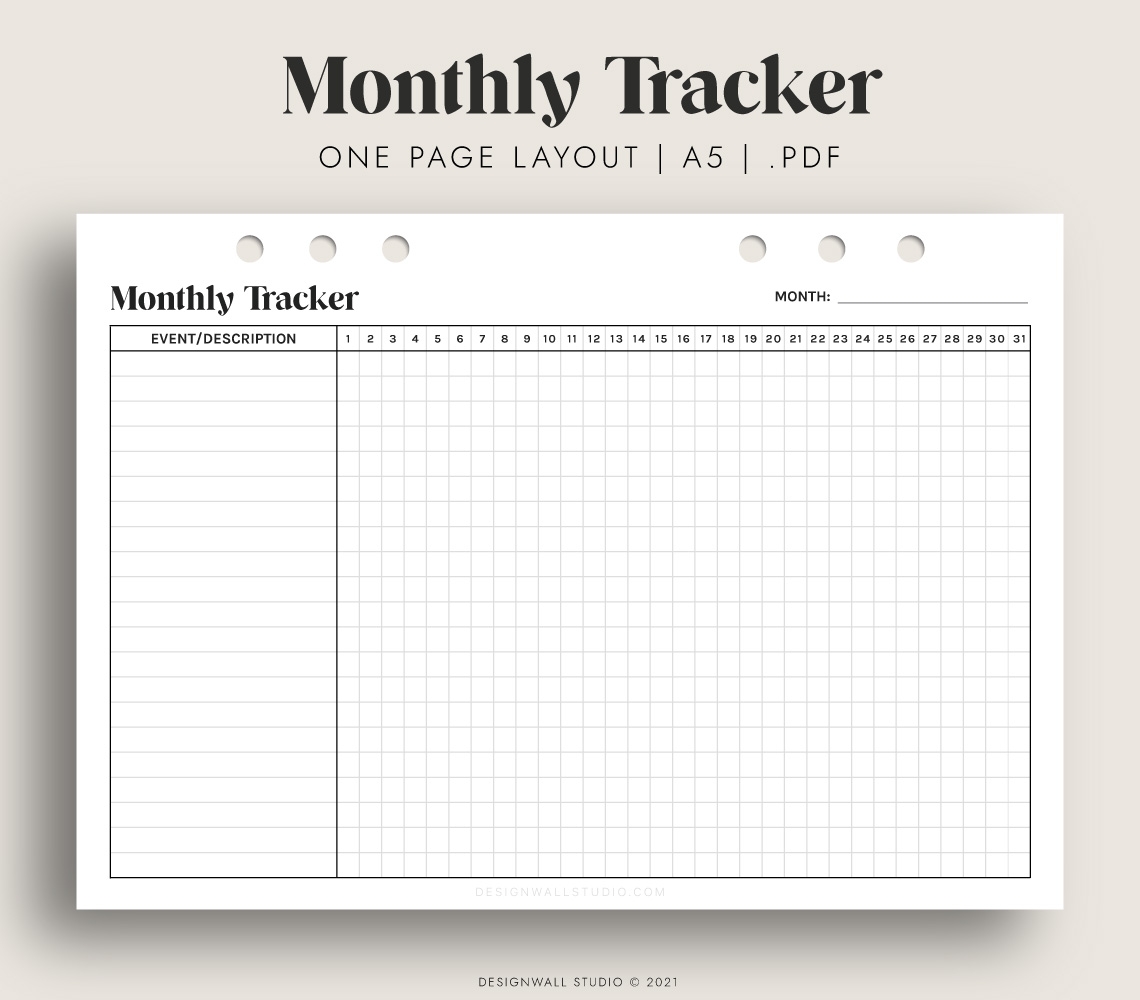 printable monthly habit tracker