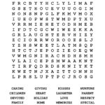 Mothers Day Word Search Activity Sheet Crafting The Word Of God