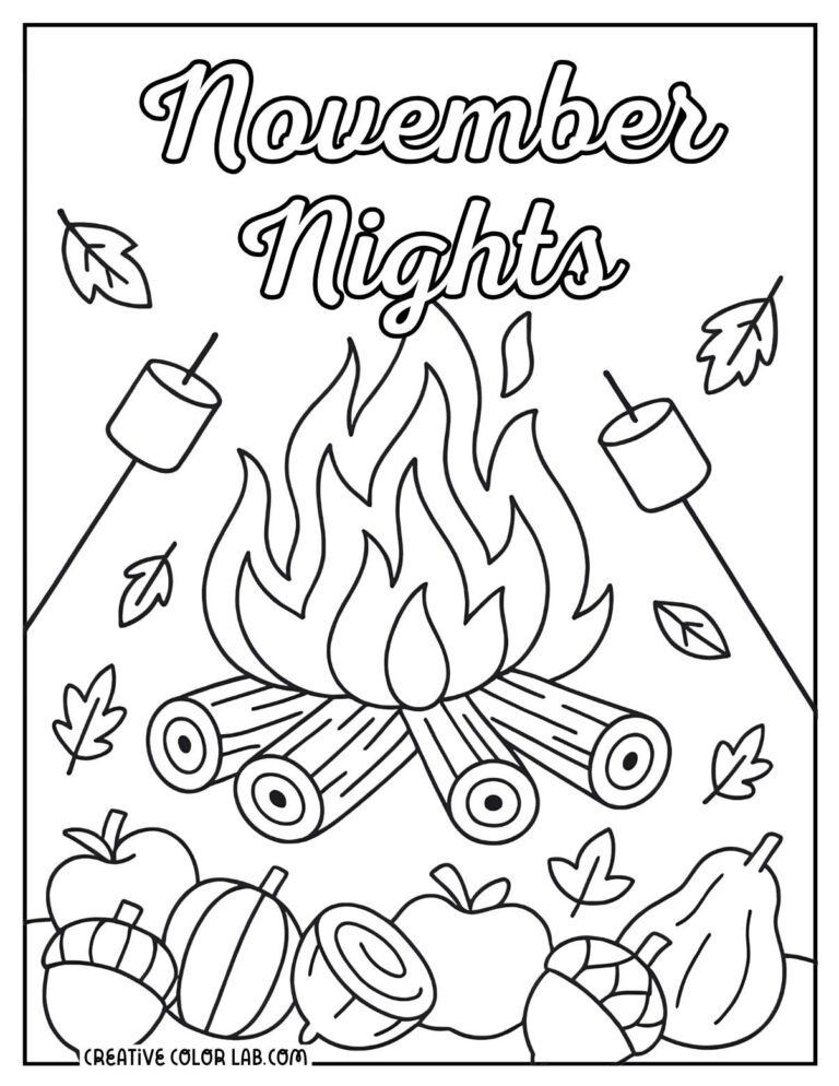 November Coloring Pages Free Printable PDFs