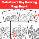 Pop Art Valentine s Day Coloring Page Heart Made By Teachers